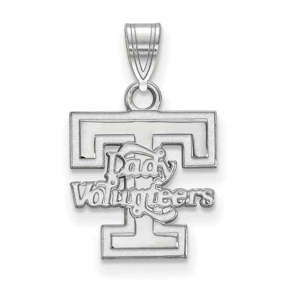 University of Tennessee Small 'T' Logo White Gold Pendant