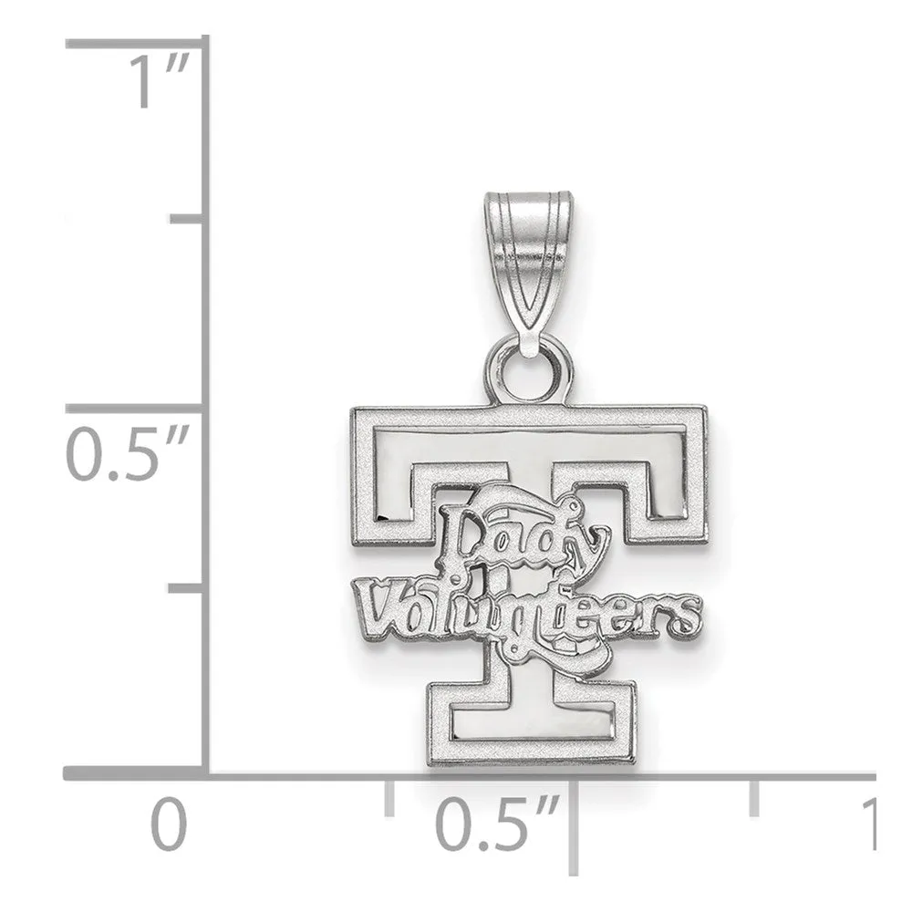 University of Tennessee Small 'T' Logo White Gold Pendant