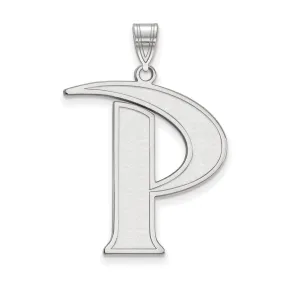 14k White Gold Pepperdine University XL Initial Pendant