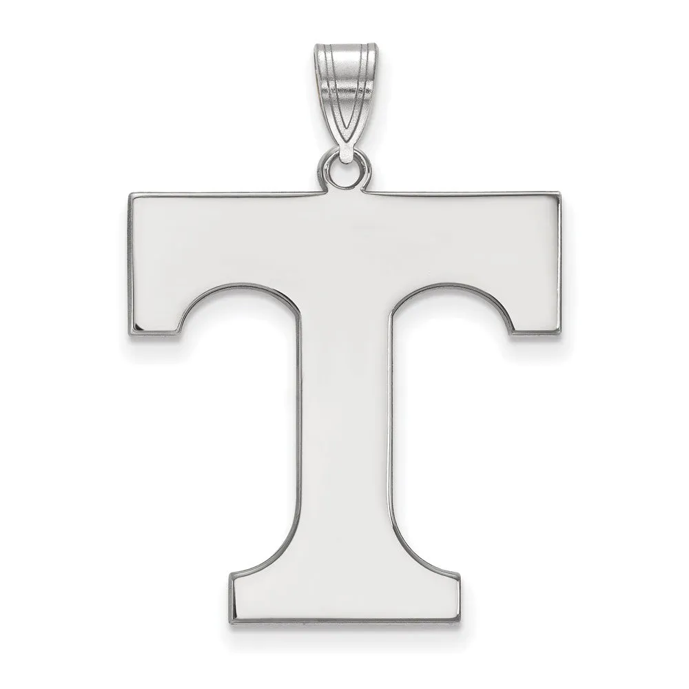 Tennessee University 14k White Gold Extra Large Initial T Pendant