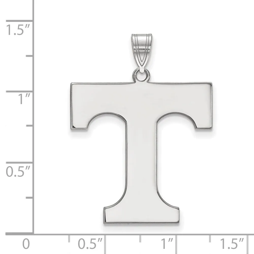 Tennessee University 14k White Gold Extra Large Initial T Pendant