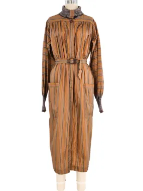 1970s Missoni Striped Belted Coat