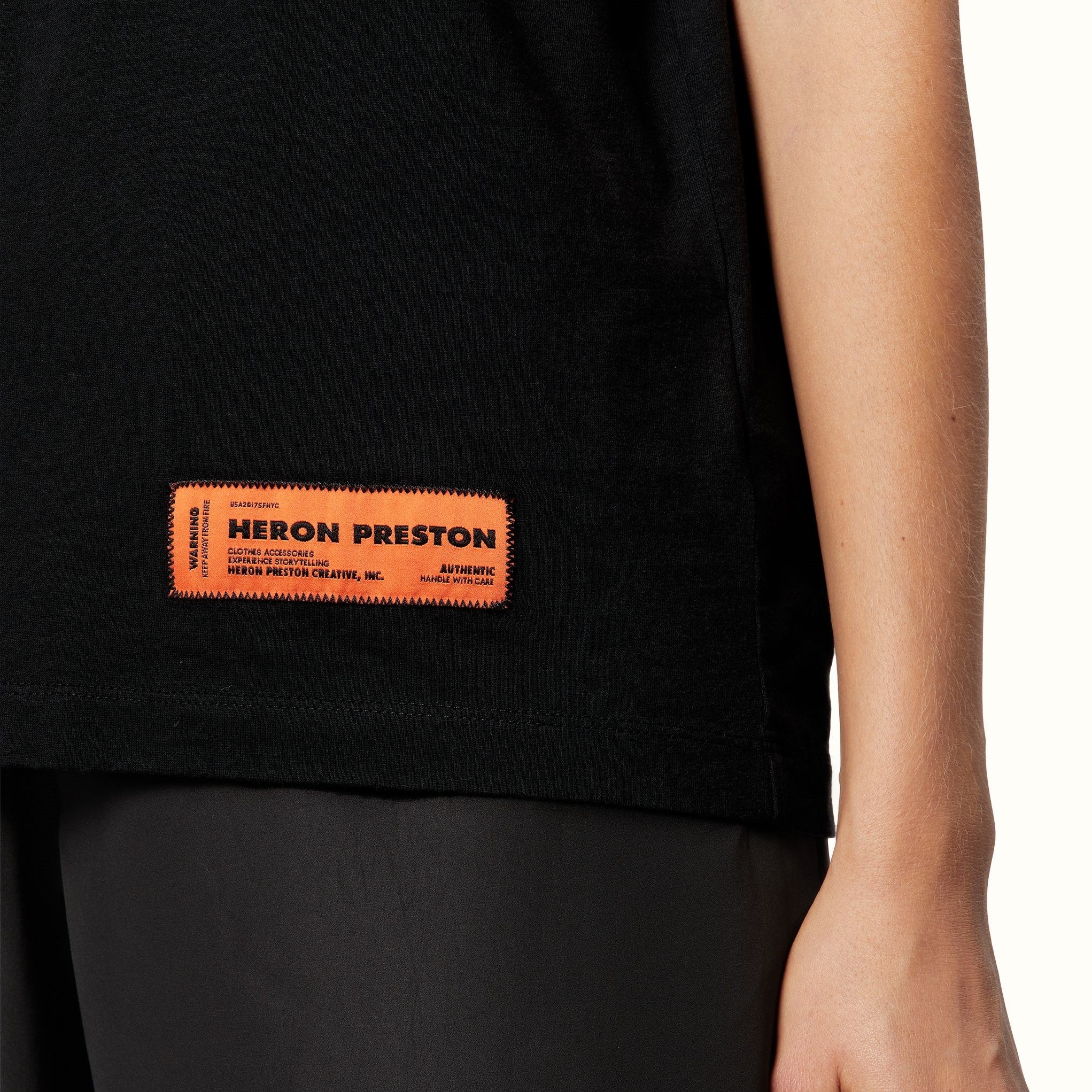 (60% OFF) Simple Logo Tee by HERON PRESTON - Black - Limited Time Offer