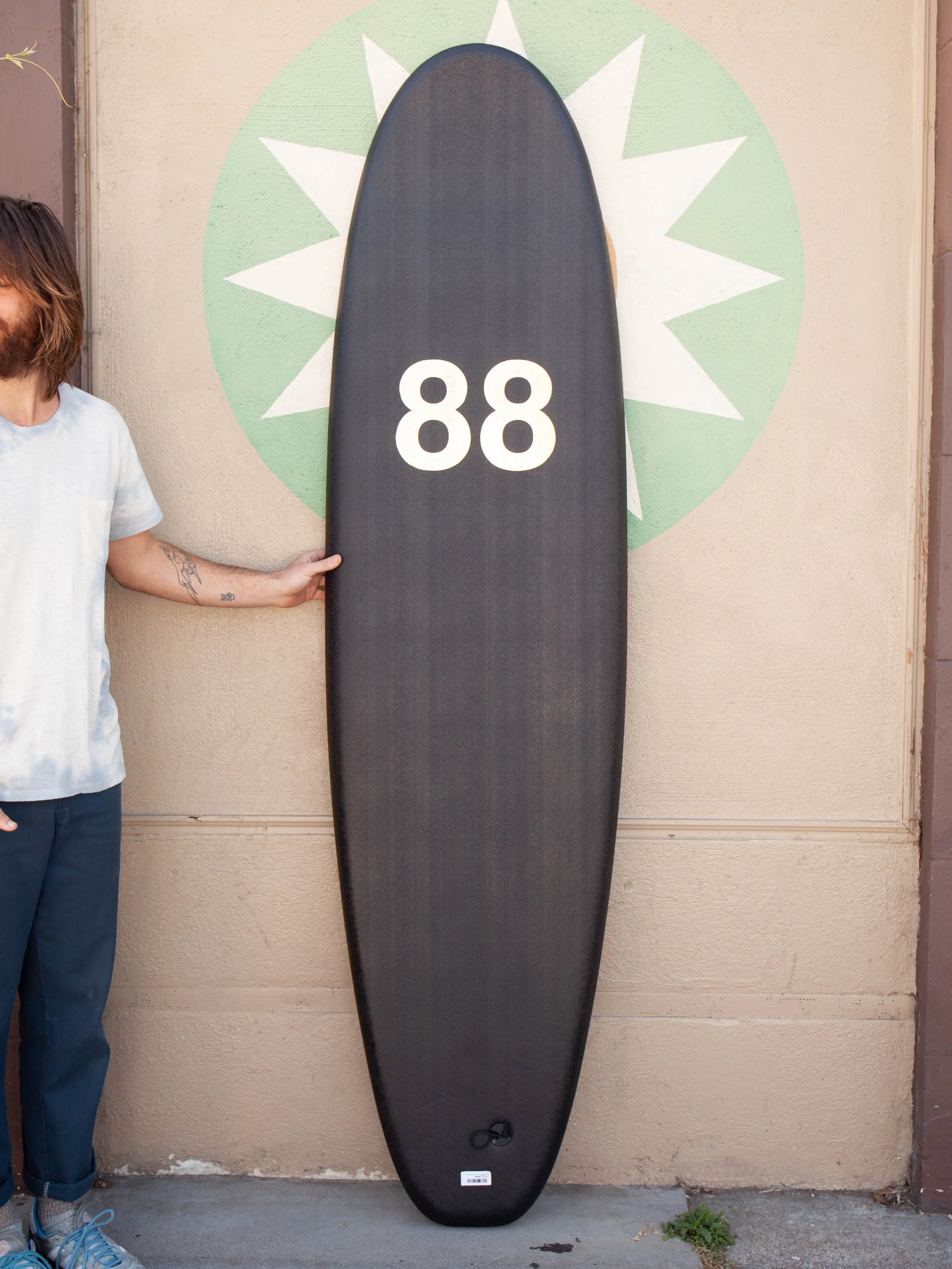 7'0 88 Surfboard Black Purple