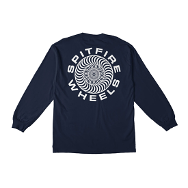 87 Spitfire Classic Swirl Longsleeve T-Shirt - Navy/White