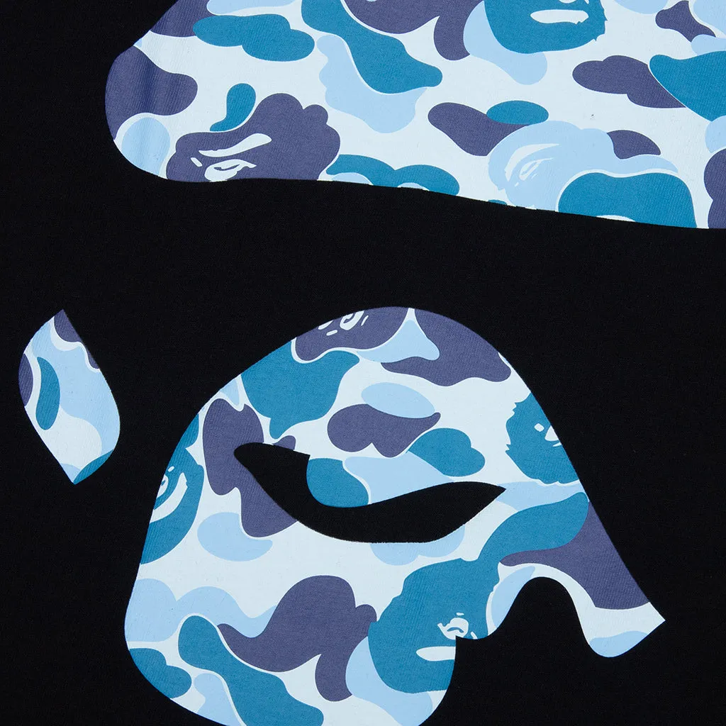 Black/Blue ABC Camo Ape Face Tee