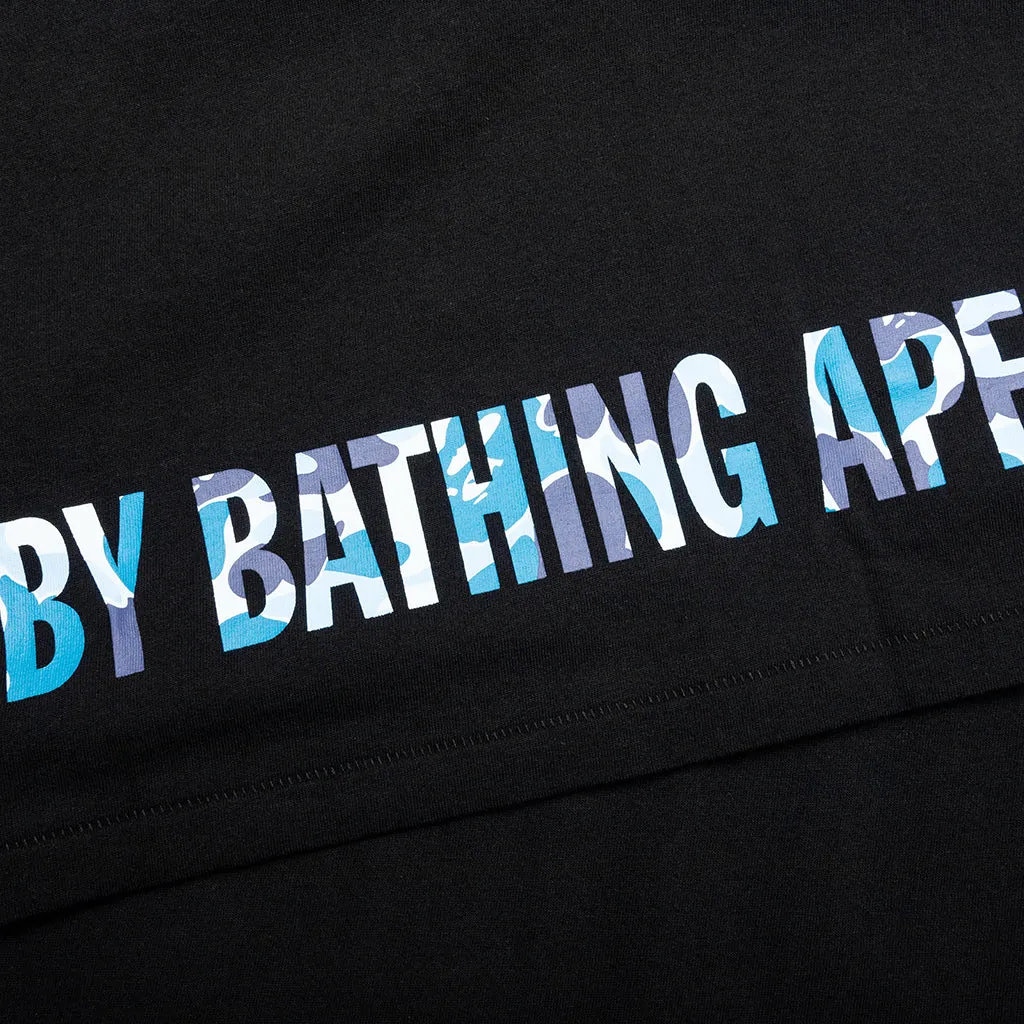 Black/Blue ABC Camo Ape Face Tee