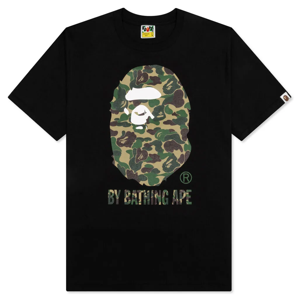 Black and Green ABC Camo Tee by Bathing Ape