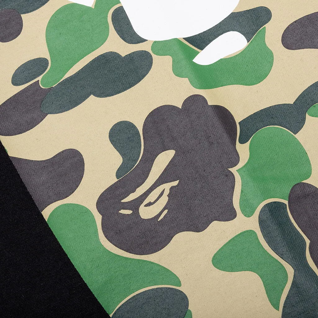 Abc Camo Side Big Ape Head T-Shirt Black Green