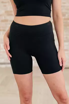 Active black bike shorts