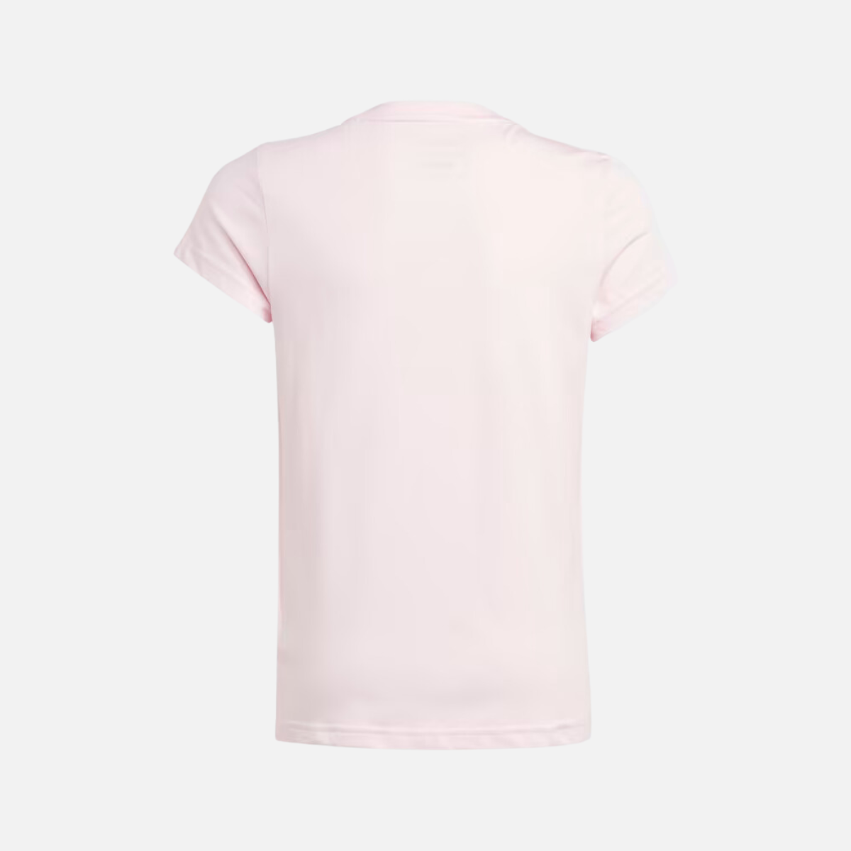 Adidas Big Logo Girls Cotton T-shirt (7-15 Years) - Clear Pink/White