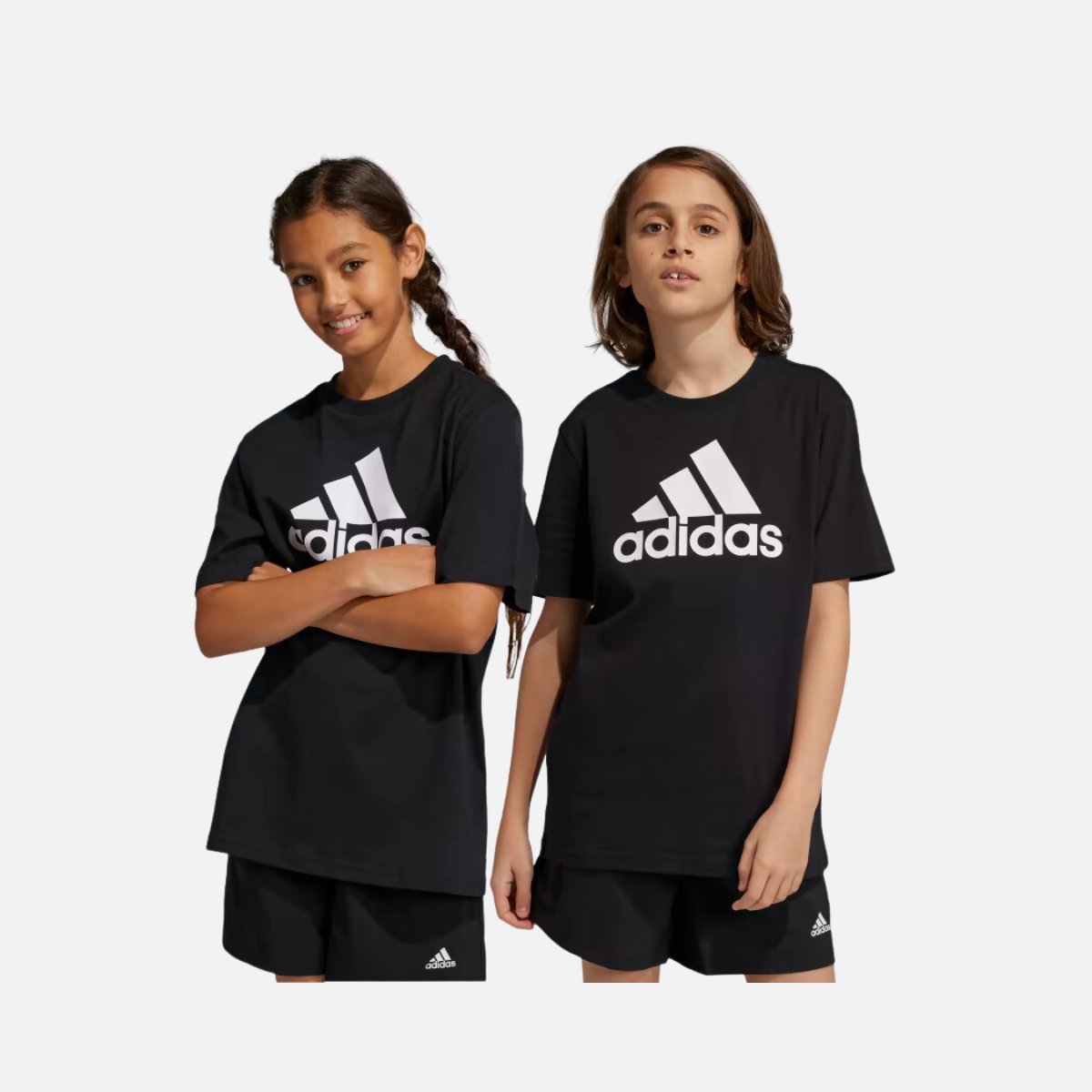 Adidas Big Logo Kids T-shirt in White/Black (7-16 Years)