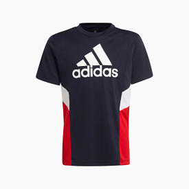 Adidas Kids Boys T-shirt - Legend Ink/Vivid Red/White