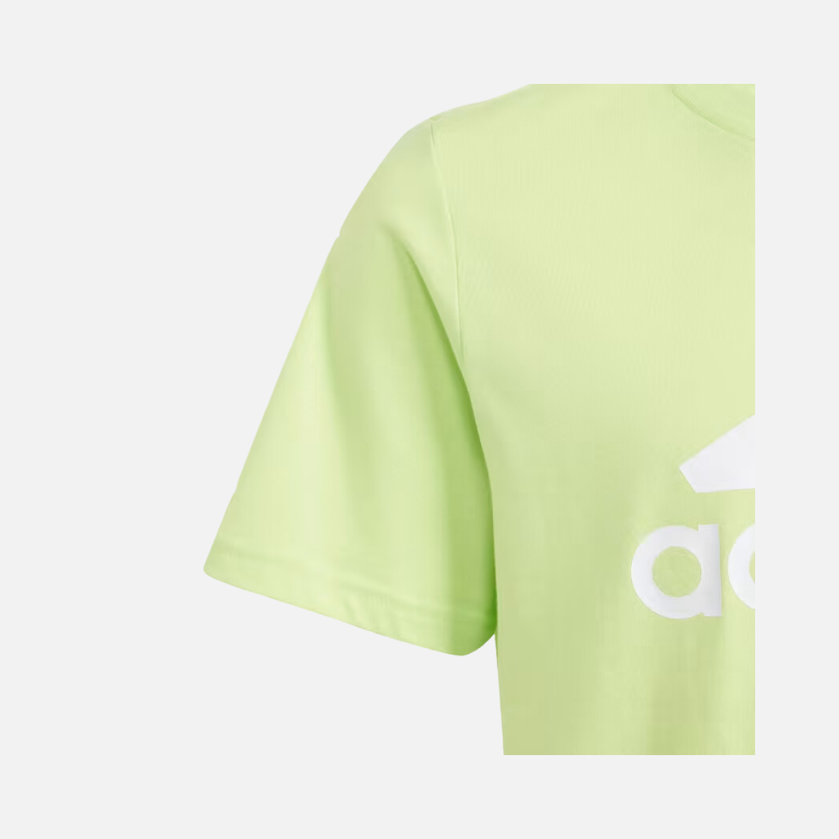 Adidas Kids T-shirt Big Logo (7-16 Years) - Pulse Lime/White