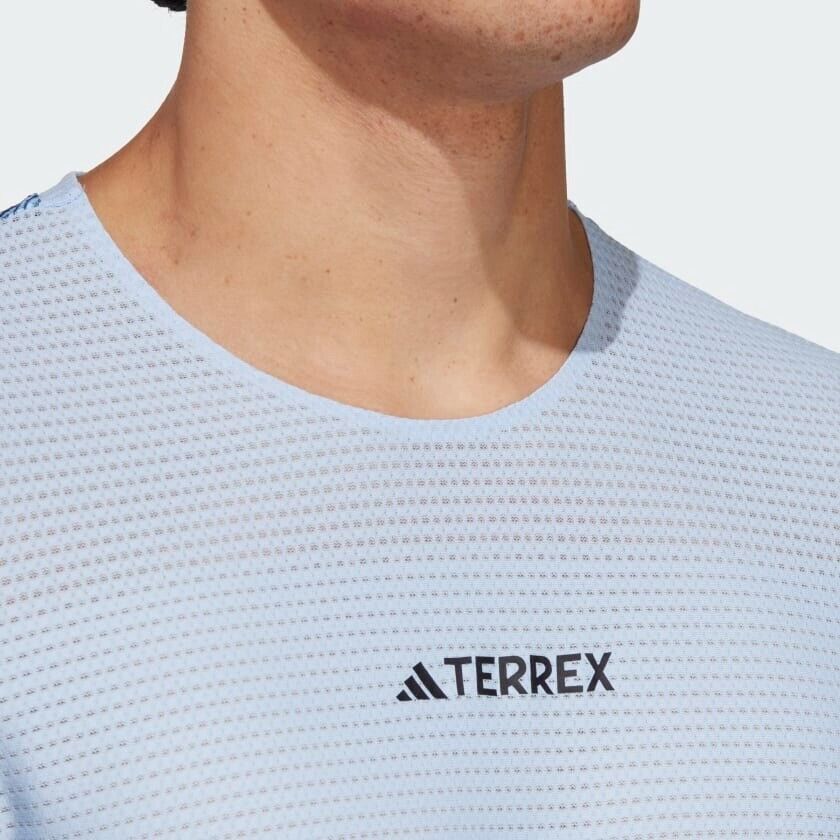 adidas Terrex Agravic Pro Trail Running Shirt Sustainable Blue White