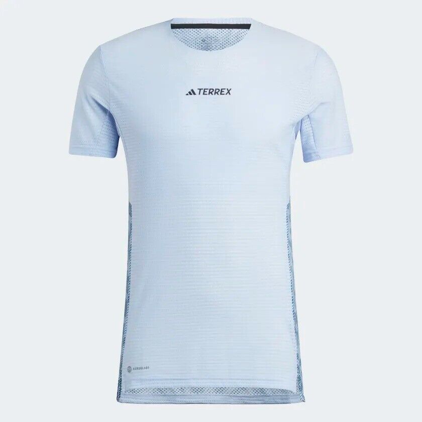 adidas Terrex Agravic Pro Trail Running Shirt Sustainable Blue White