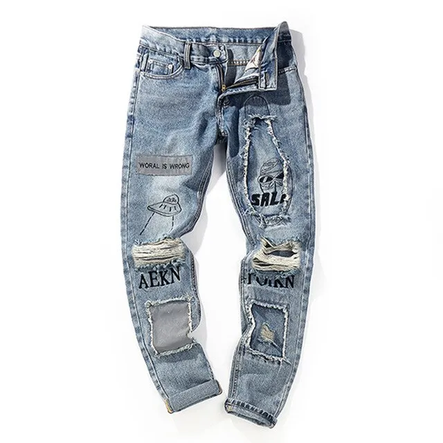 AEKN Ripped Denims