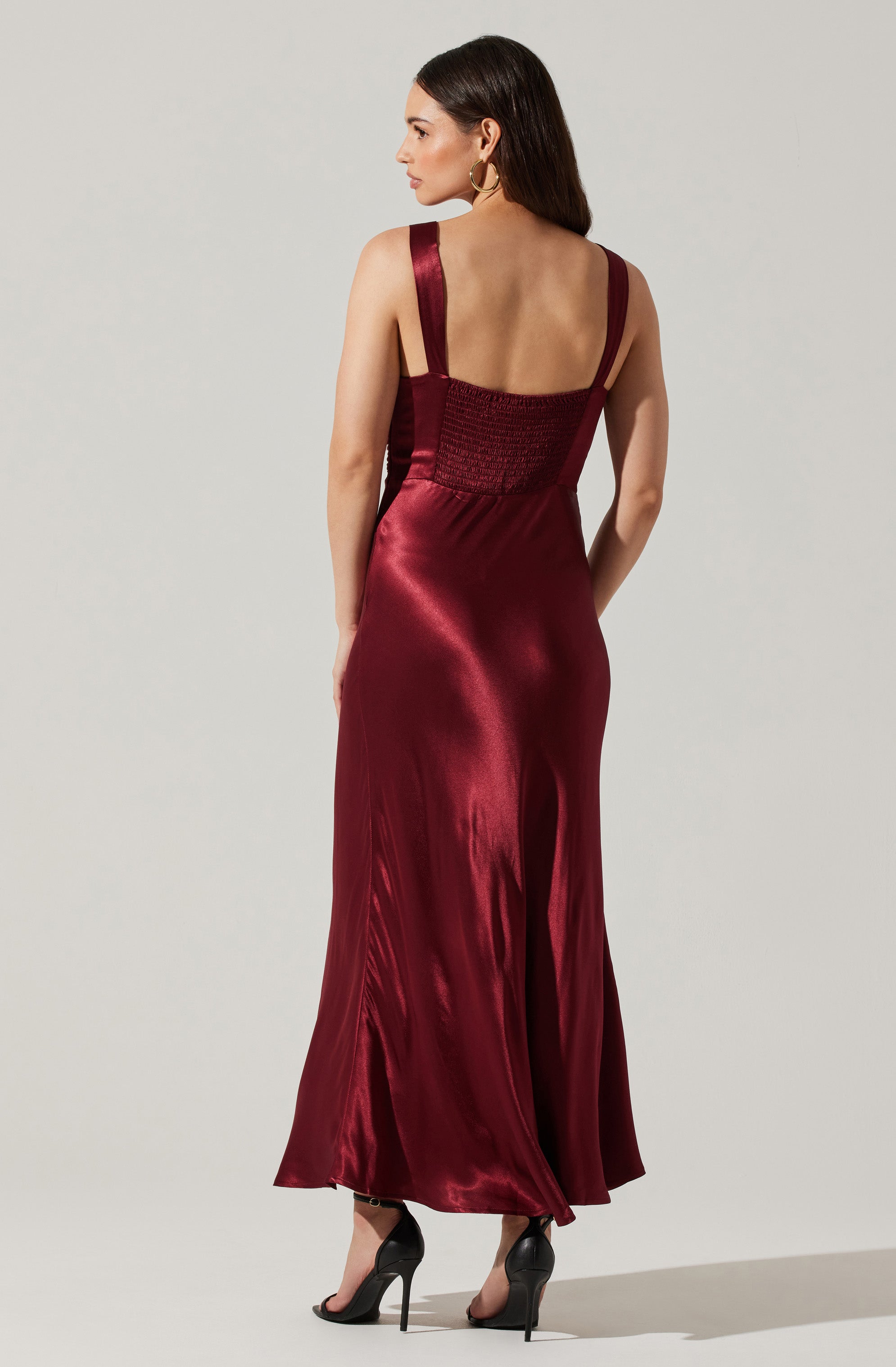 Aeris Maxi Dress with Satin Lace Trim