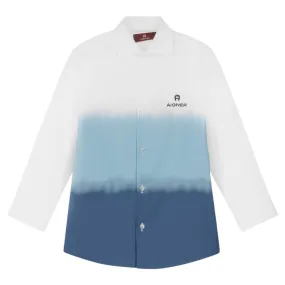 Aigner Blues Ombre White Shirt