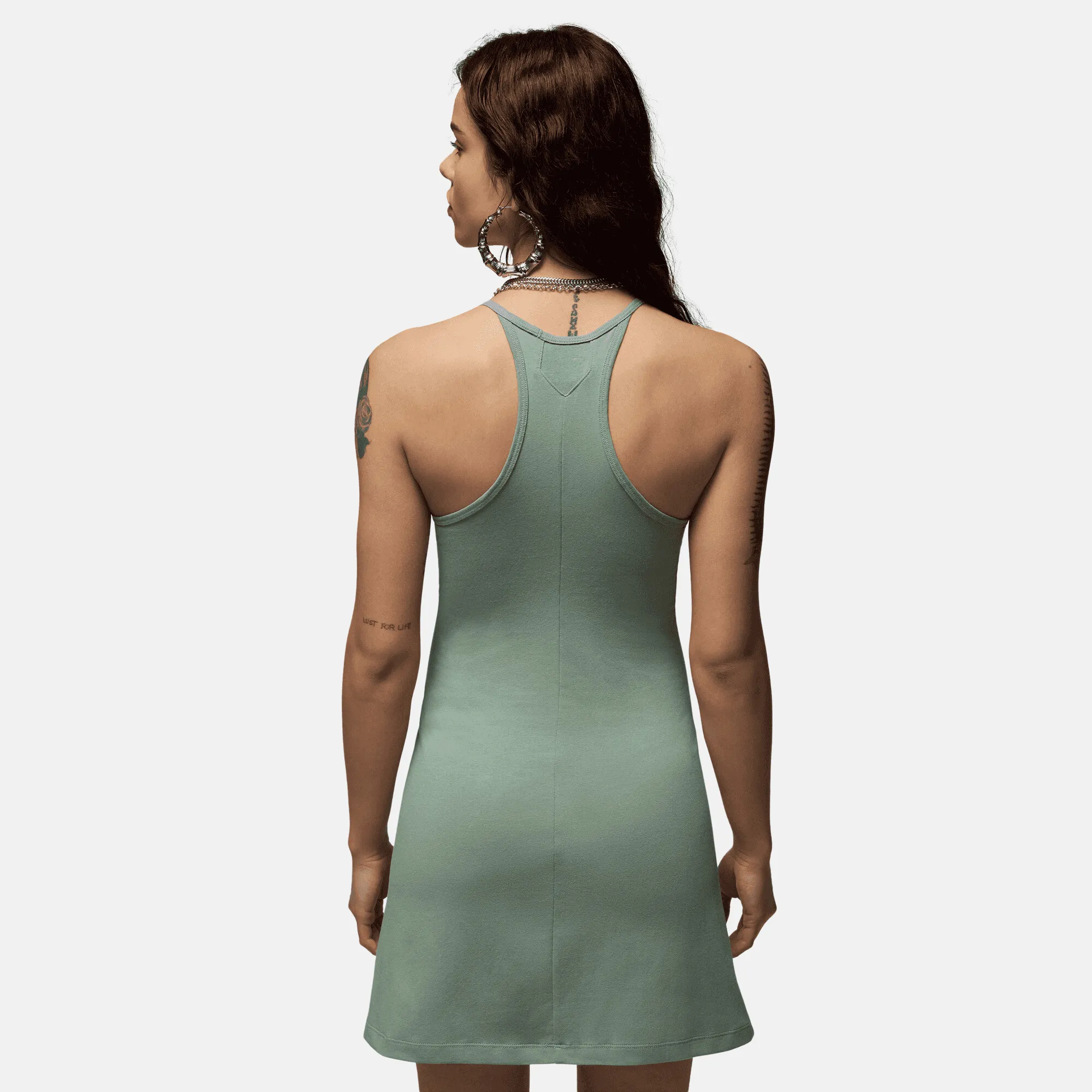 Air Jordan Women's Slim Knit Dress in Jade Green