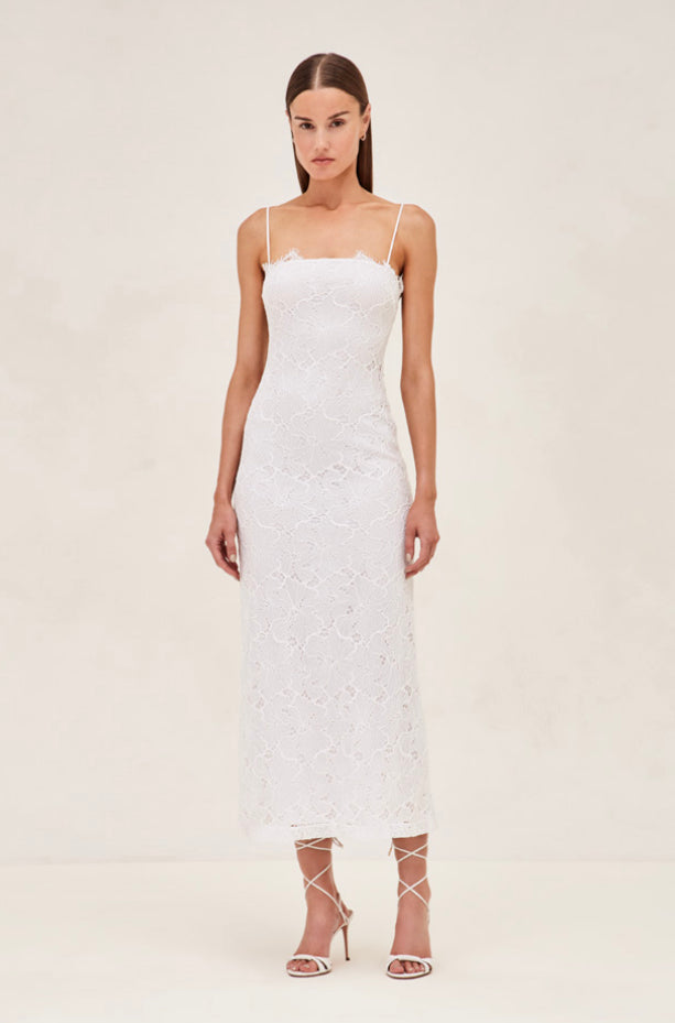 Alexis Rishell Dress White Lace - Buy Now