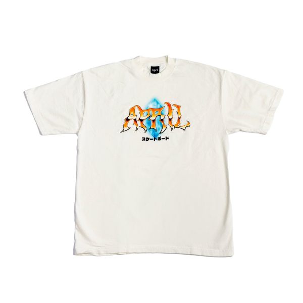 April Skateboarding T-Shirt - Ivory