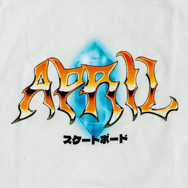 April Skateboarding T-Shirt - Ivory