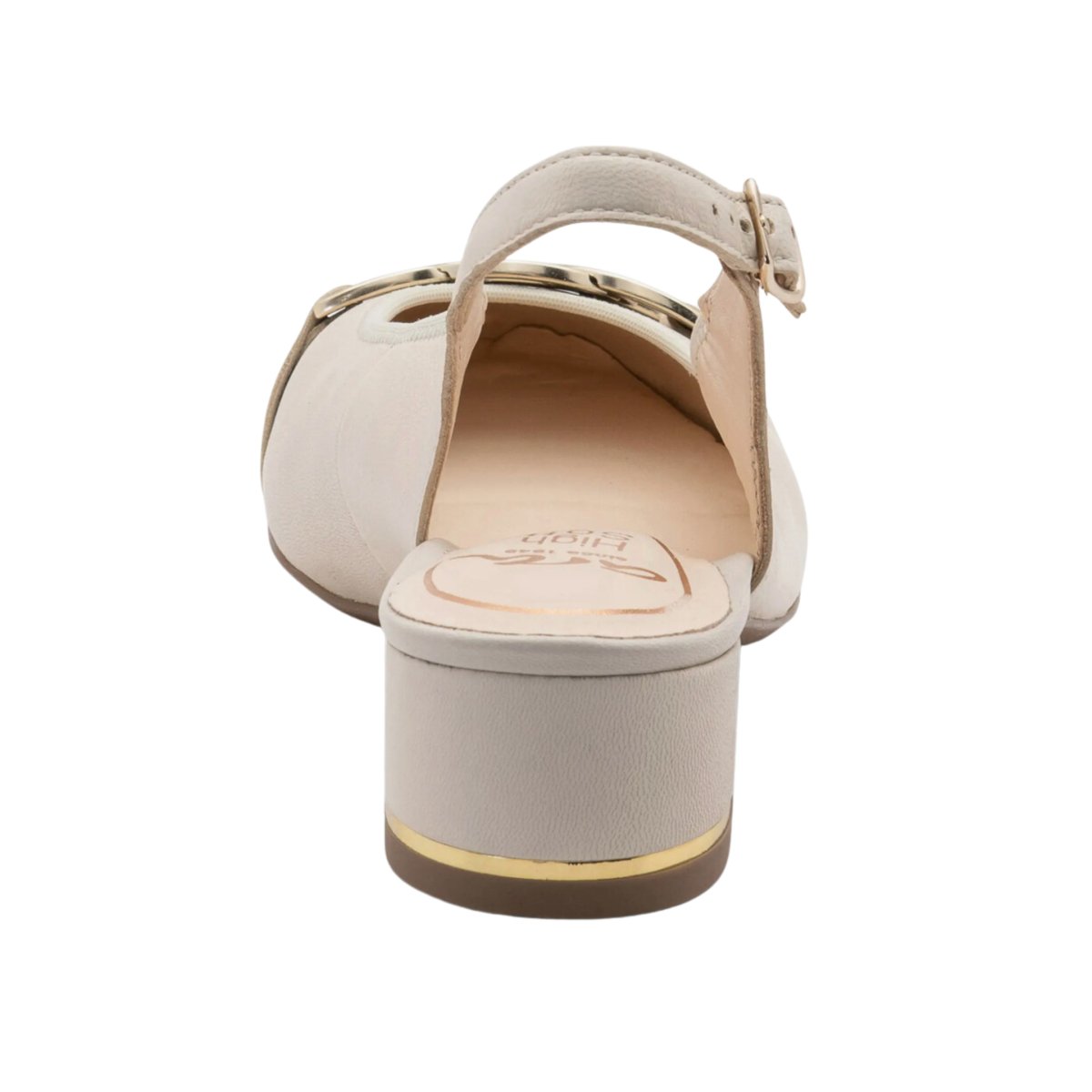 Ara Gallant Cream Leather Slingback Sandals