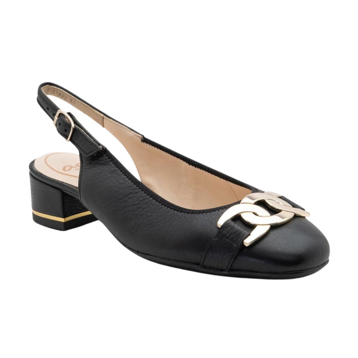 Ara Gallant Slingback Black Leather