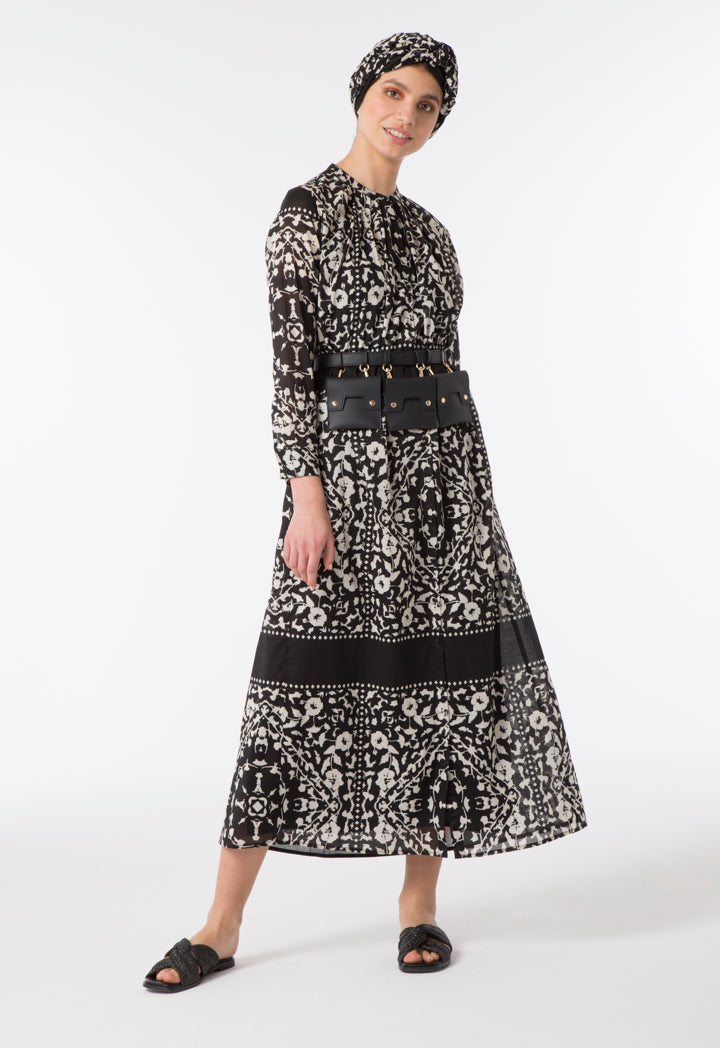 Arabic Print Dress - Best-Selling Ethnic Dress Choice