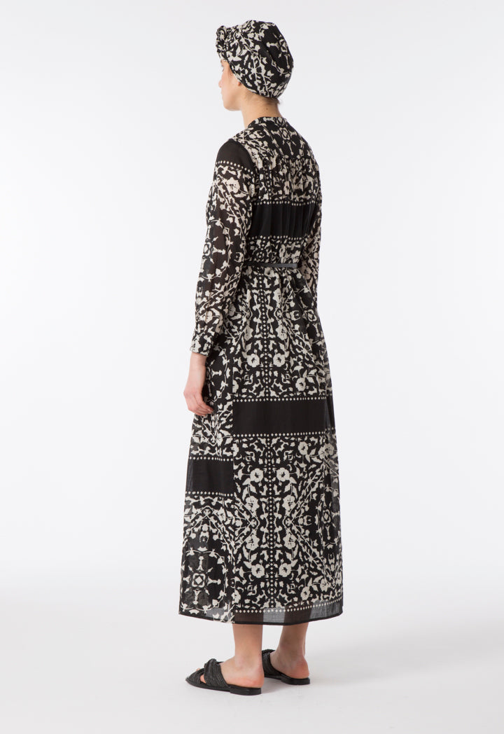 Arabic Print Dress - Best-Selling Ethnic Dress Choice