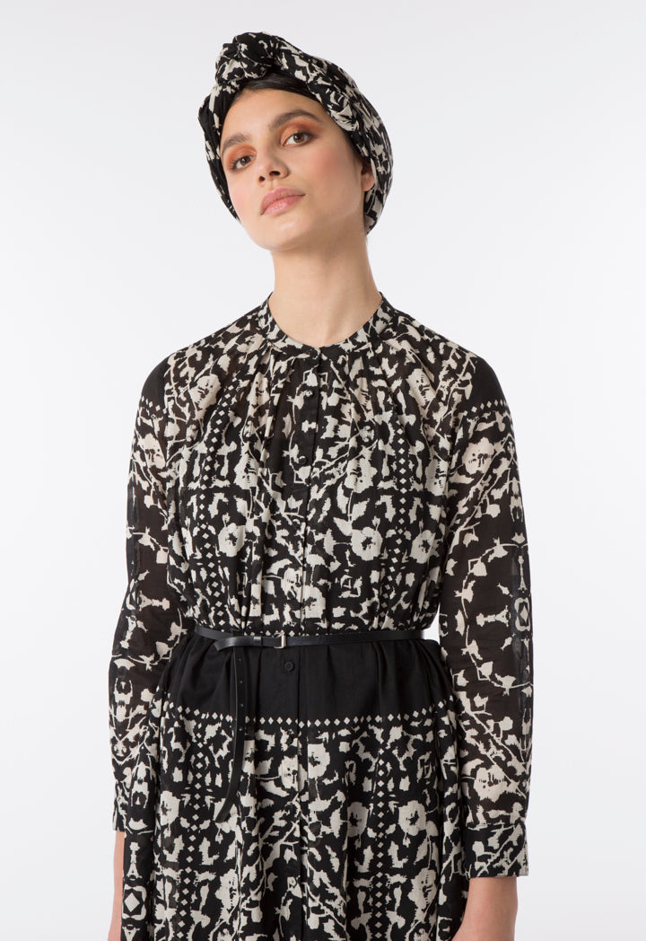 Arabic Print Dress - Best-Selling Ethnic Dress Choice