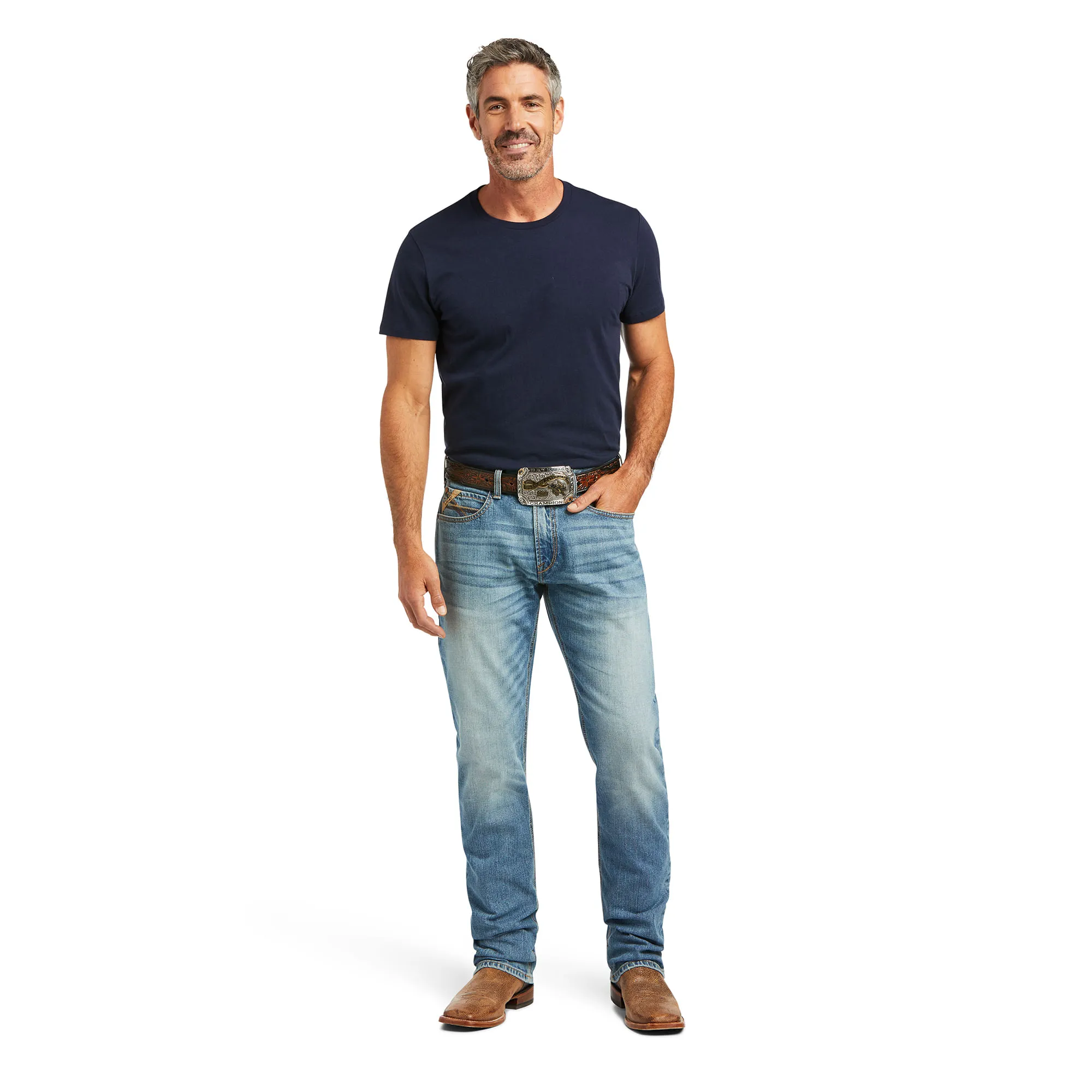 Ariat Men's Stretch, Relaxed Fit, Straight Leg Jeans in Abel Wash