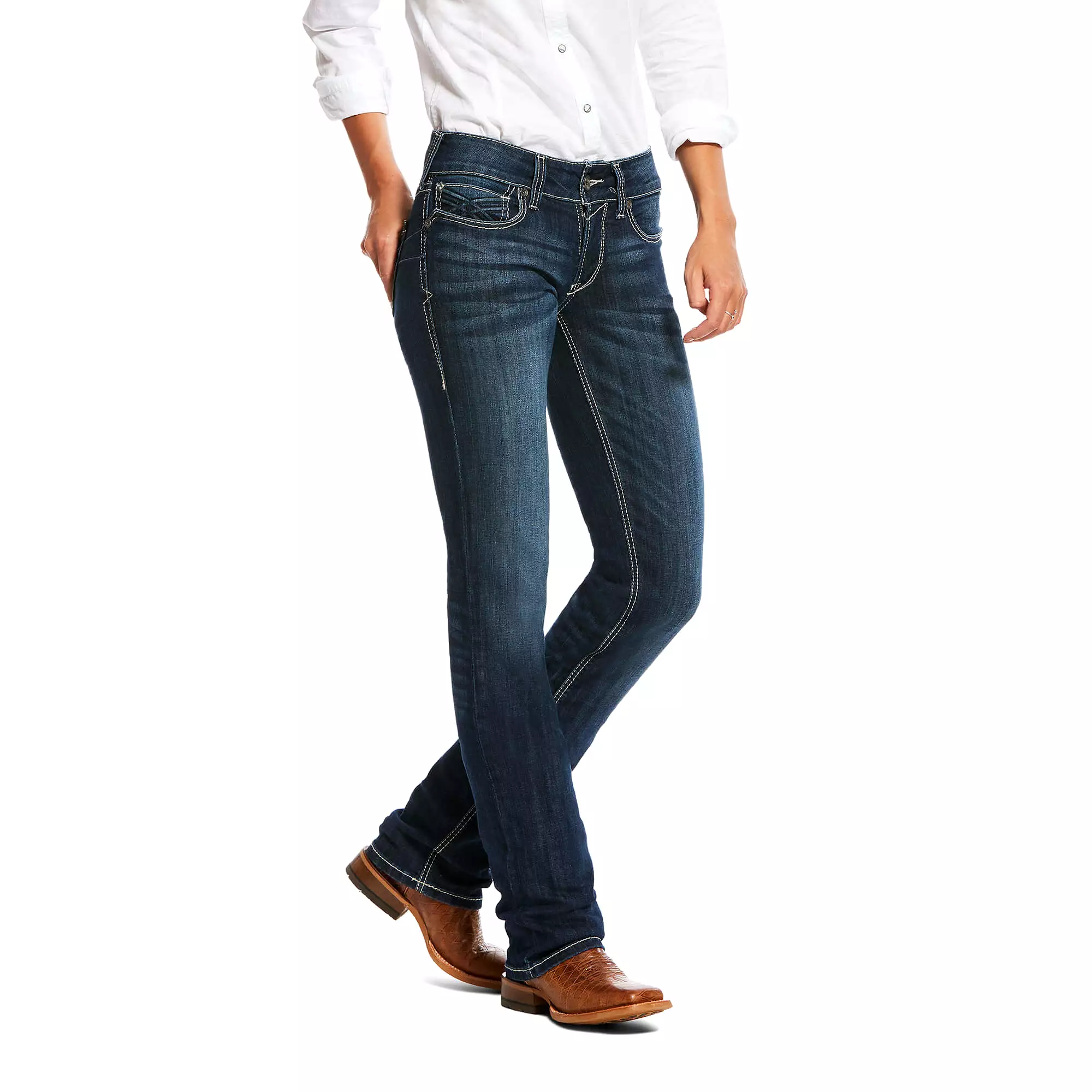 Ariat Women's Willow Mid Rise Straight Leg Jeans