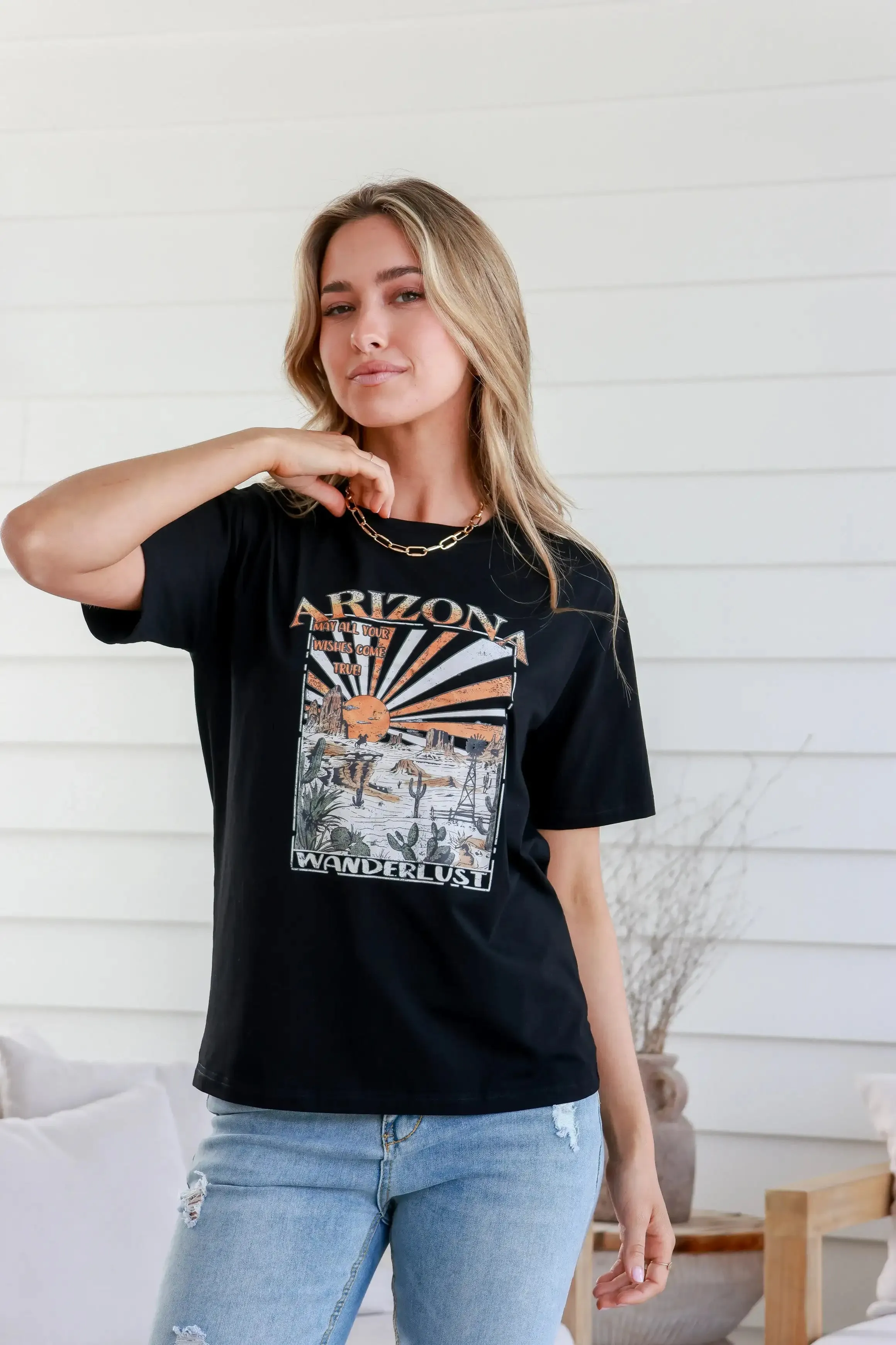 Arizona Wanderlust Black Band T-shirt