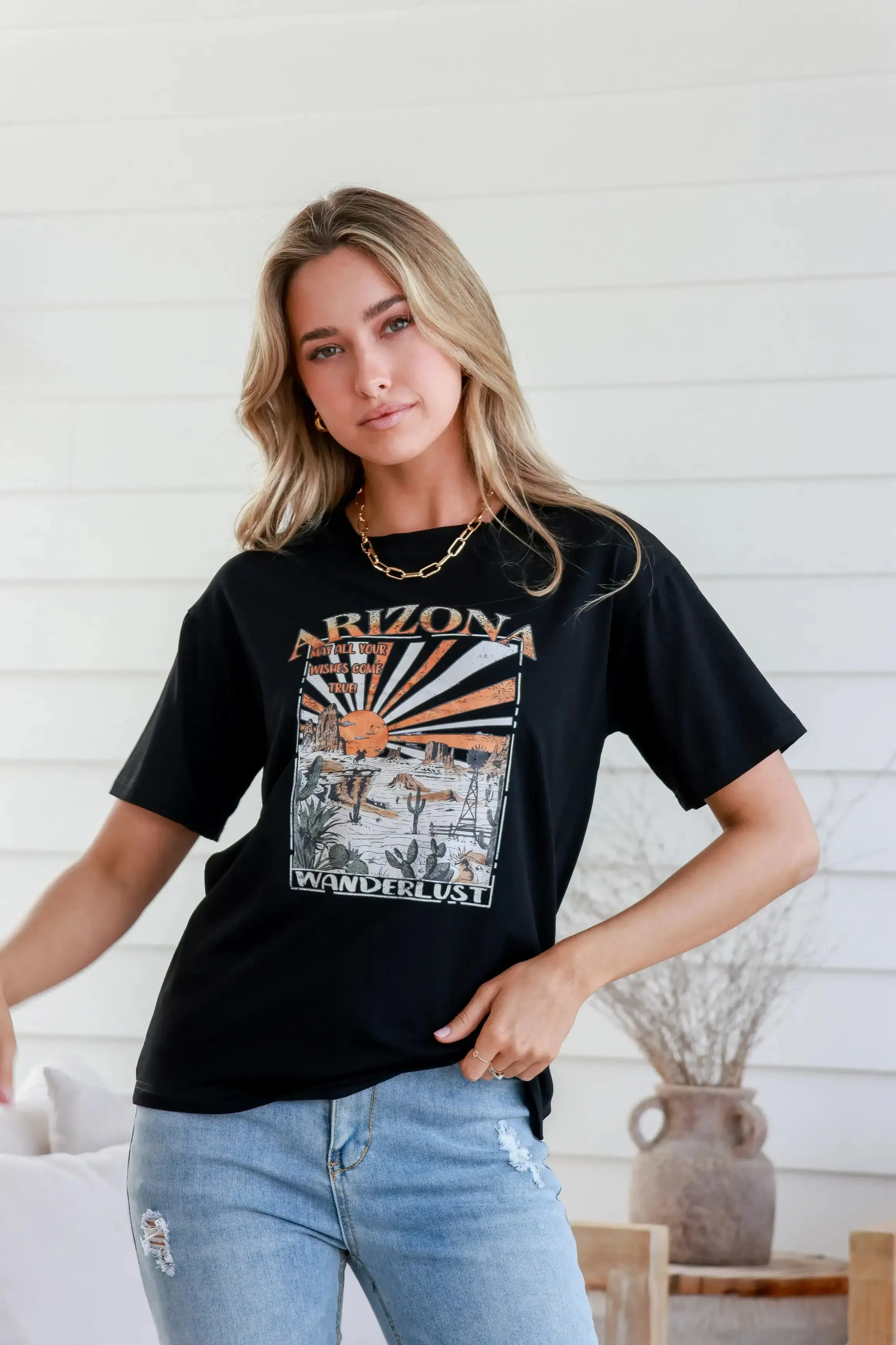 Arizona Wanderlust Black Band T-shirt