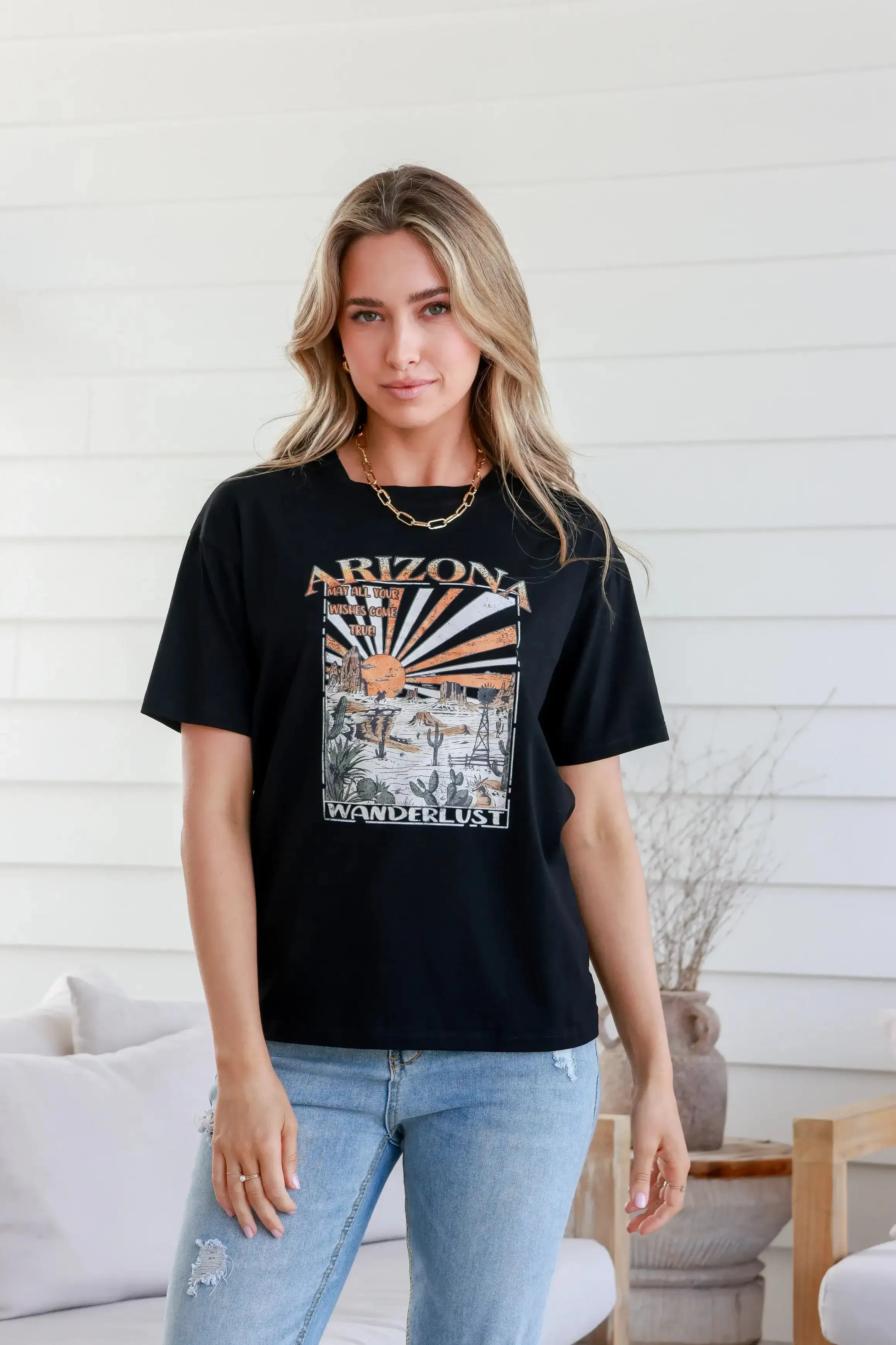 Arizona Wanderlust Black Band T-shirt