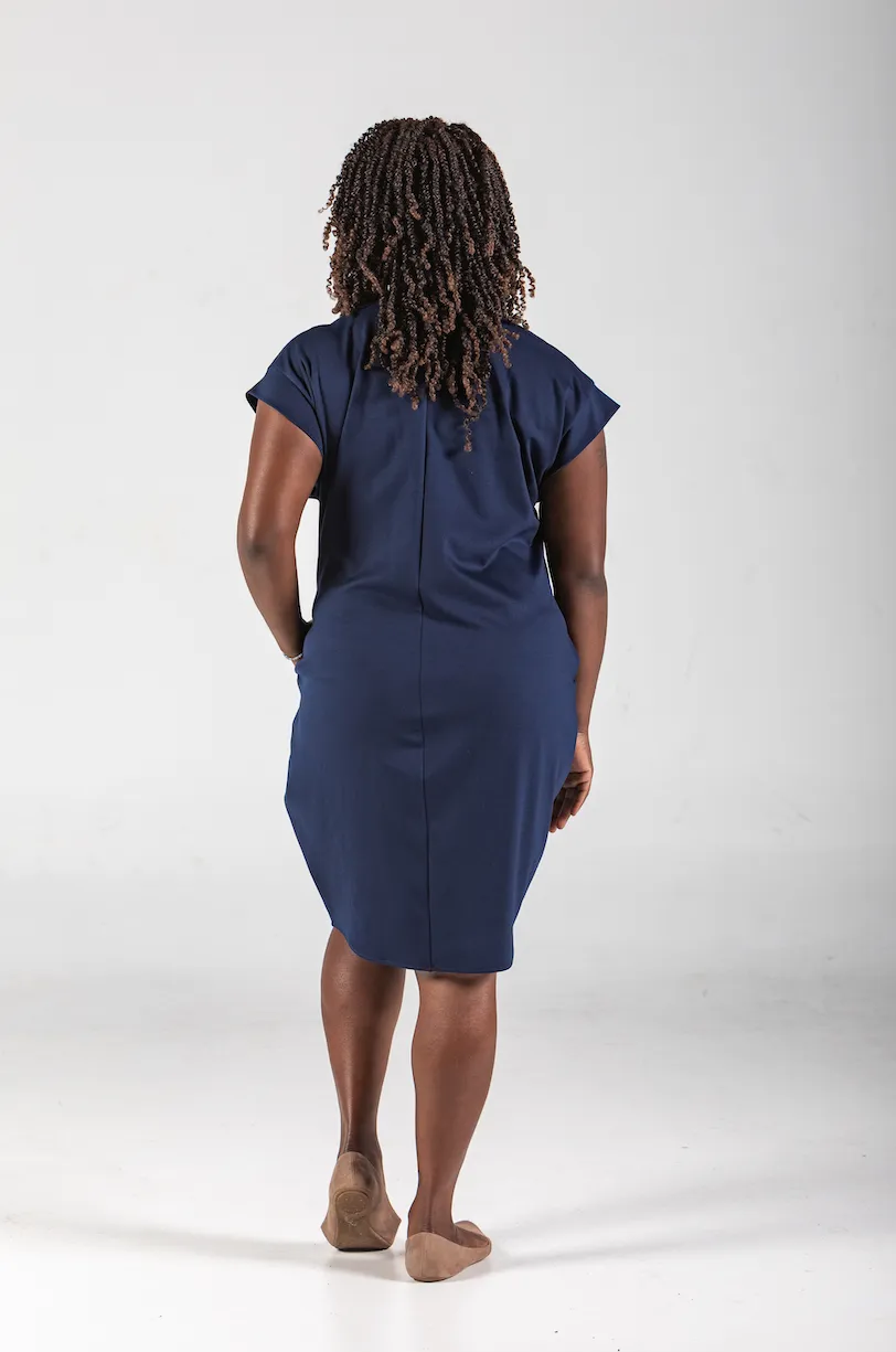 Blue Athena Sleeveless Dress