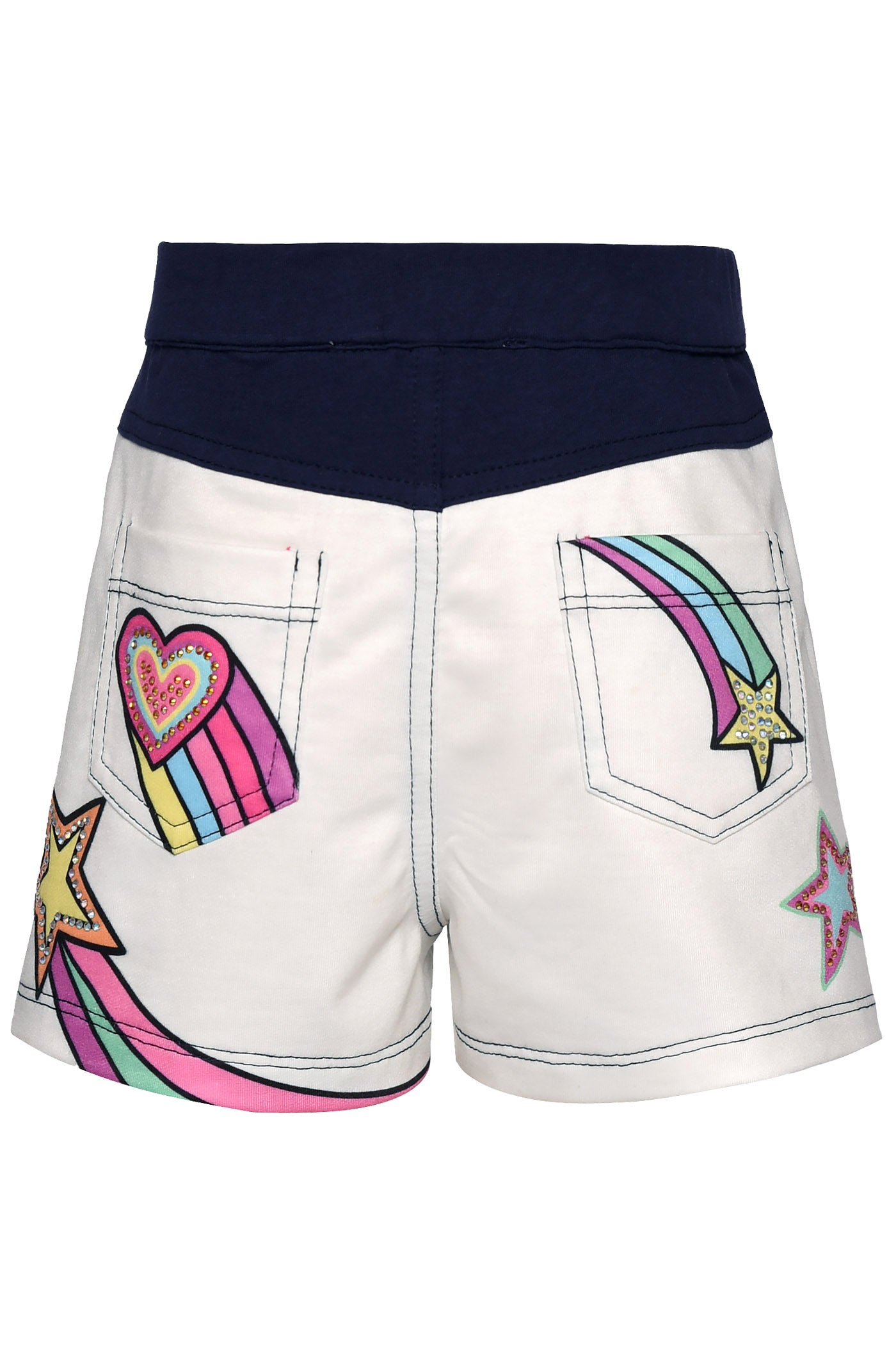 Baby Sara Shooting Star & Heart Print Shorts