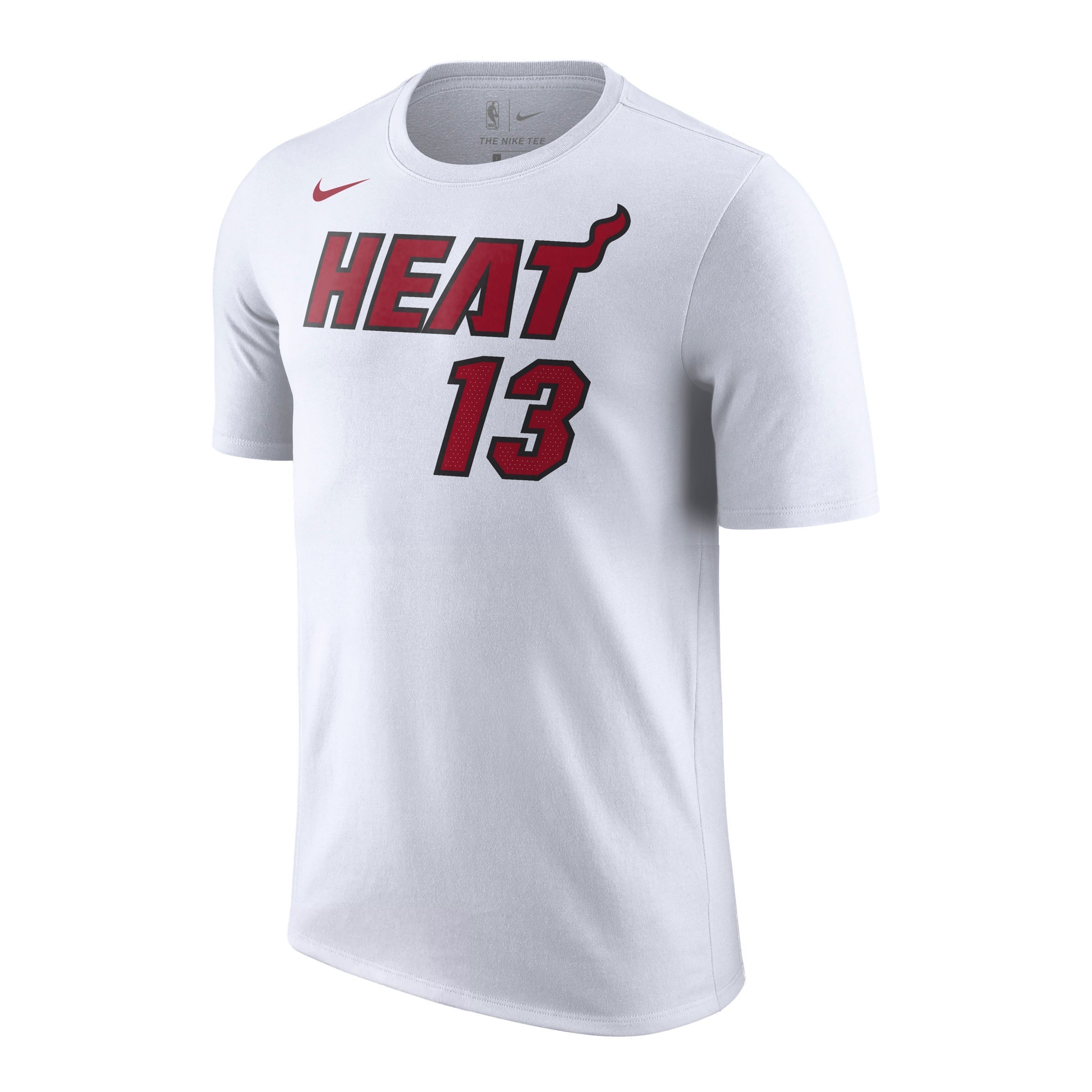 Bam Adebayo Miami HEAT White Youth Tee - Nike Officially Licensed