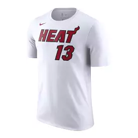 Bam Adebayo Miami HEAT White Youth Tee - Nike Officially Licensed