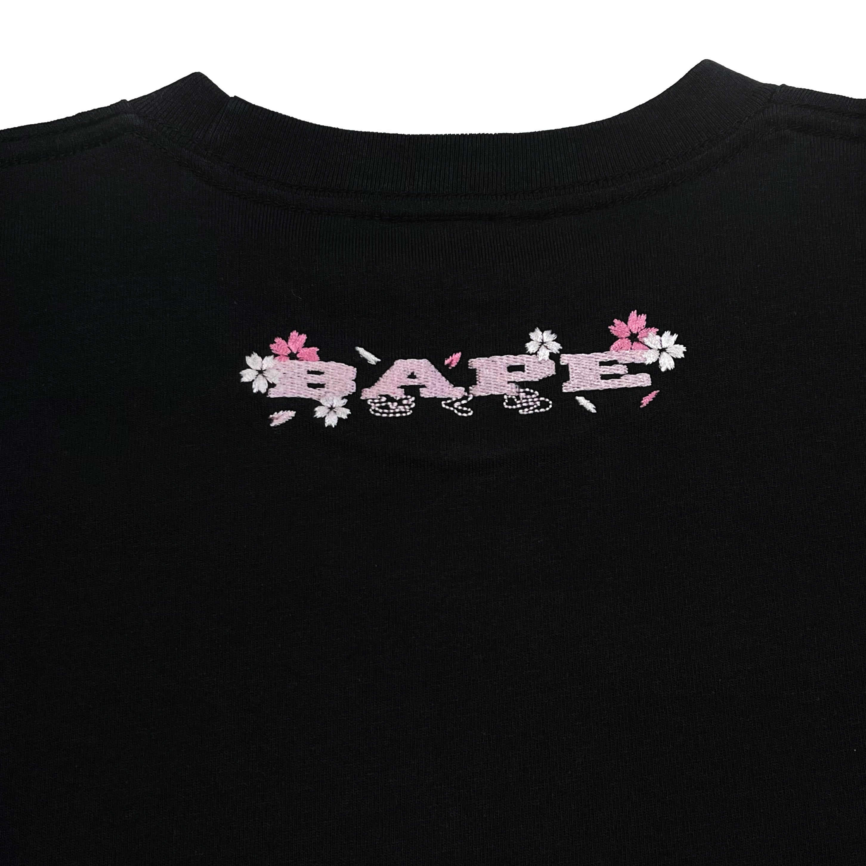 Bathing Ape Sakura Photo Ape Head Black Tee - Japan Exclusive