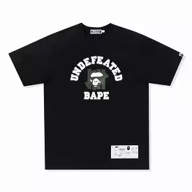 Bathing Ape Undefeated College Tee Black