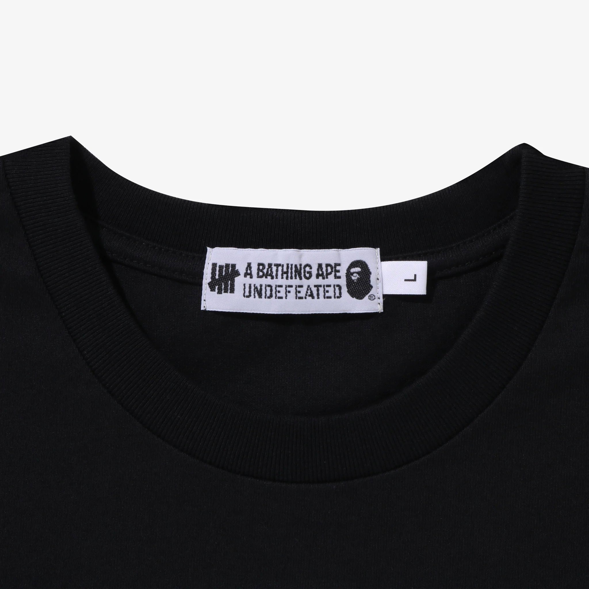 Bathing Ape Undefeated College Tee Black