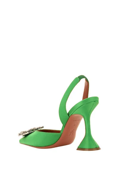 Begum Satin Slingback Pump - Shamrock - Shop Now