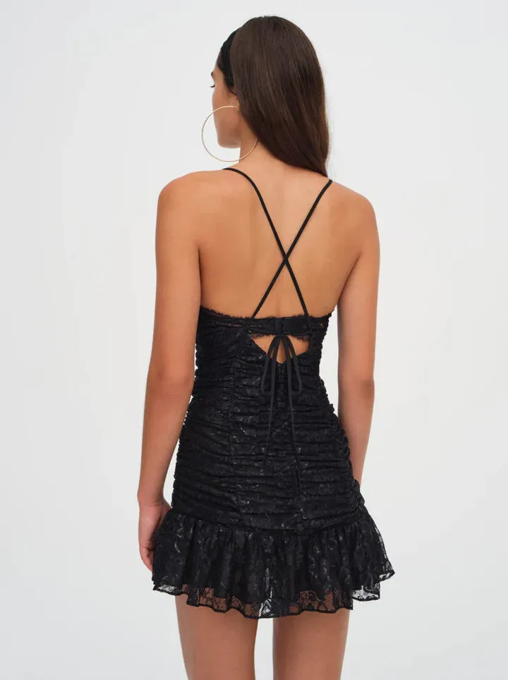 Black Lace Mini Dress