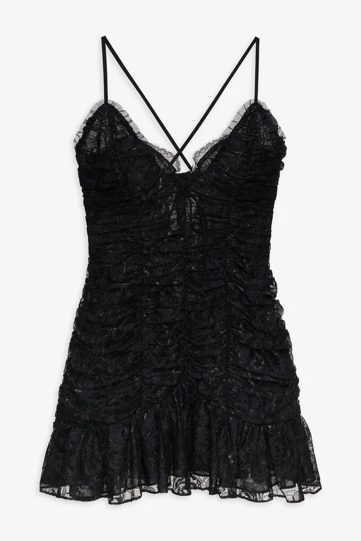 Black Lace Mini Dress