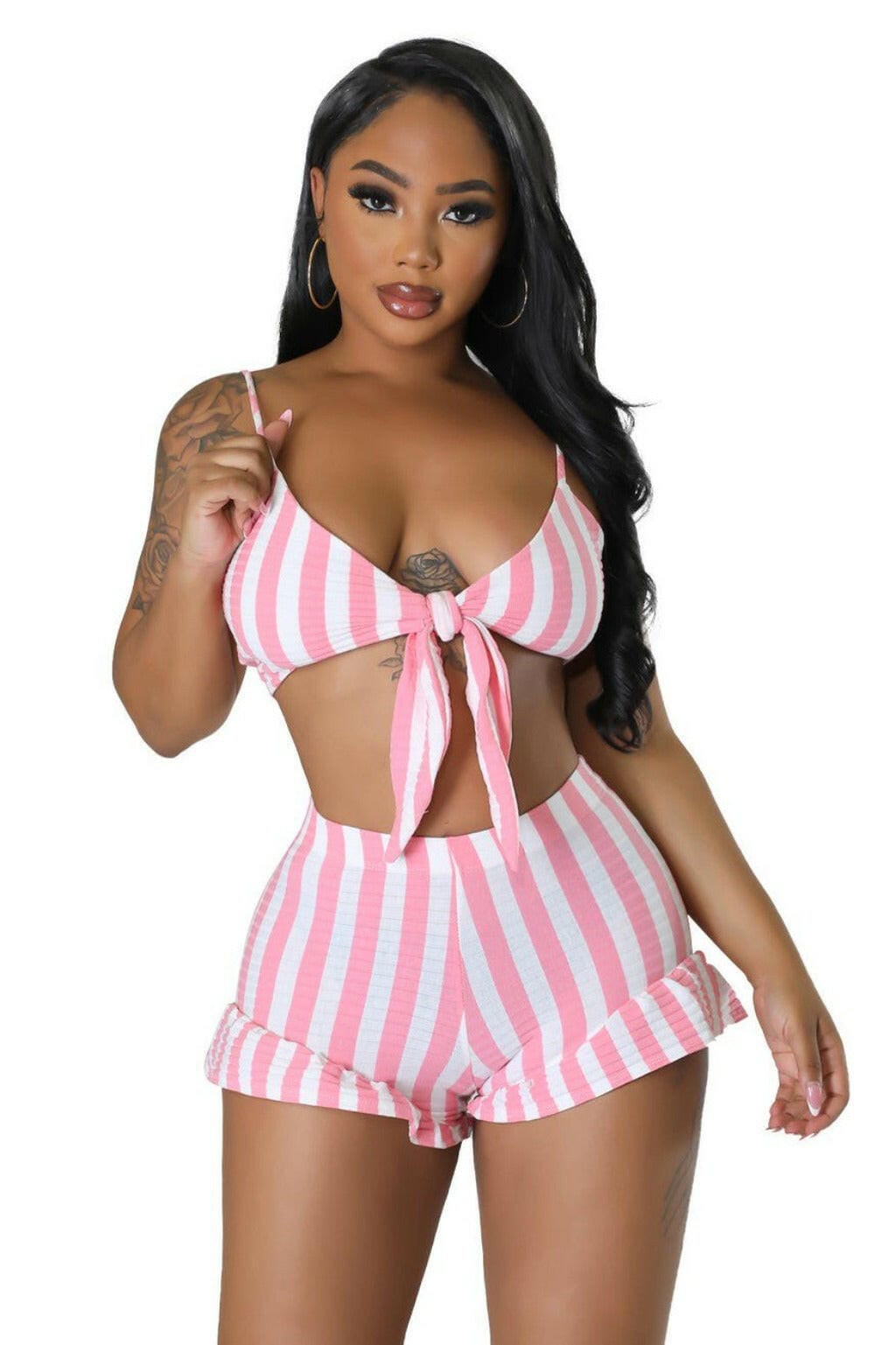 Better Believe It Shorts Set Pink