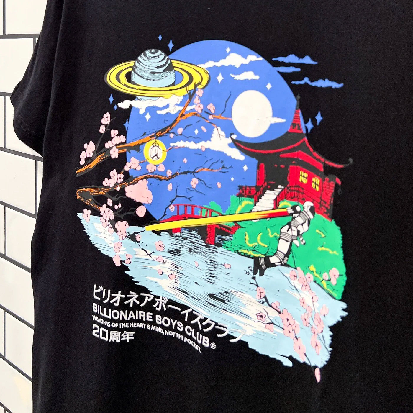 Billionaire Boys Club Sakura 20th Anniversary Tee Black on Sale: Get 40% Discount