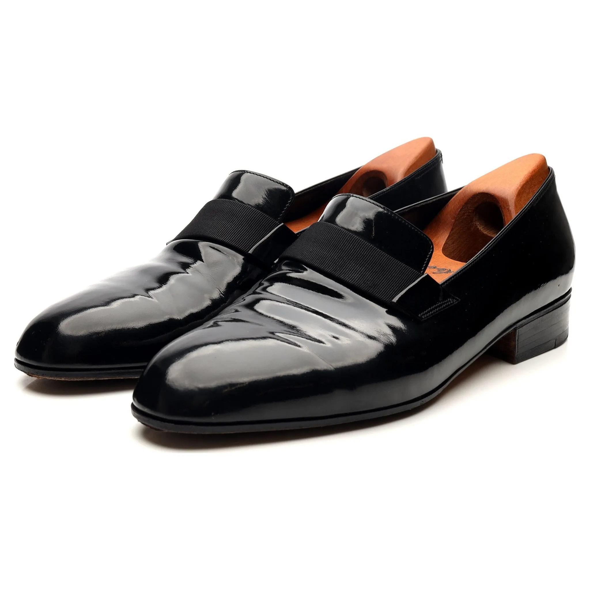 Black Patent Leather Loafers UK 9.5 / UK 10